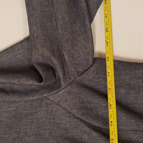 TOMMY HILFIGER DISTRESSED UNFINISHED EXPOSED RAW HEM BLUE JEAN JACKET BLAZER 8 - Picture 9 of 11